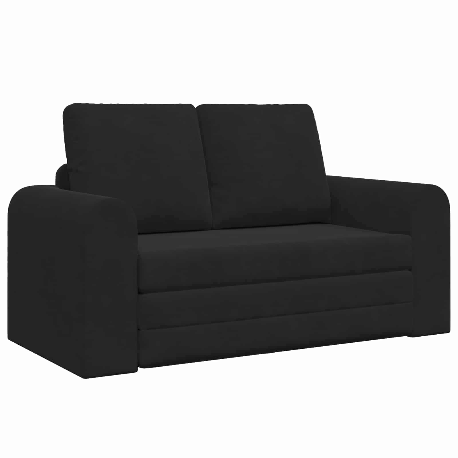 VidaXL Vouwsofa Bed Zwart 148 x 71 x 83 cm Fluweel