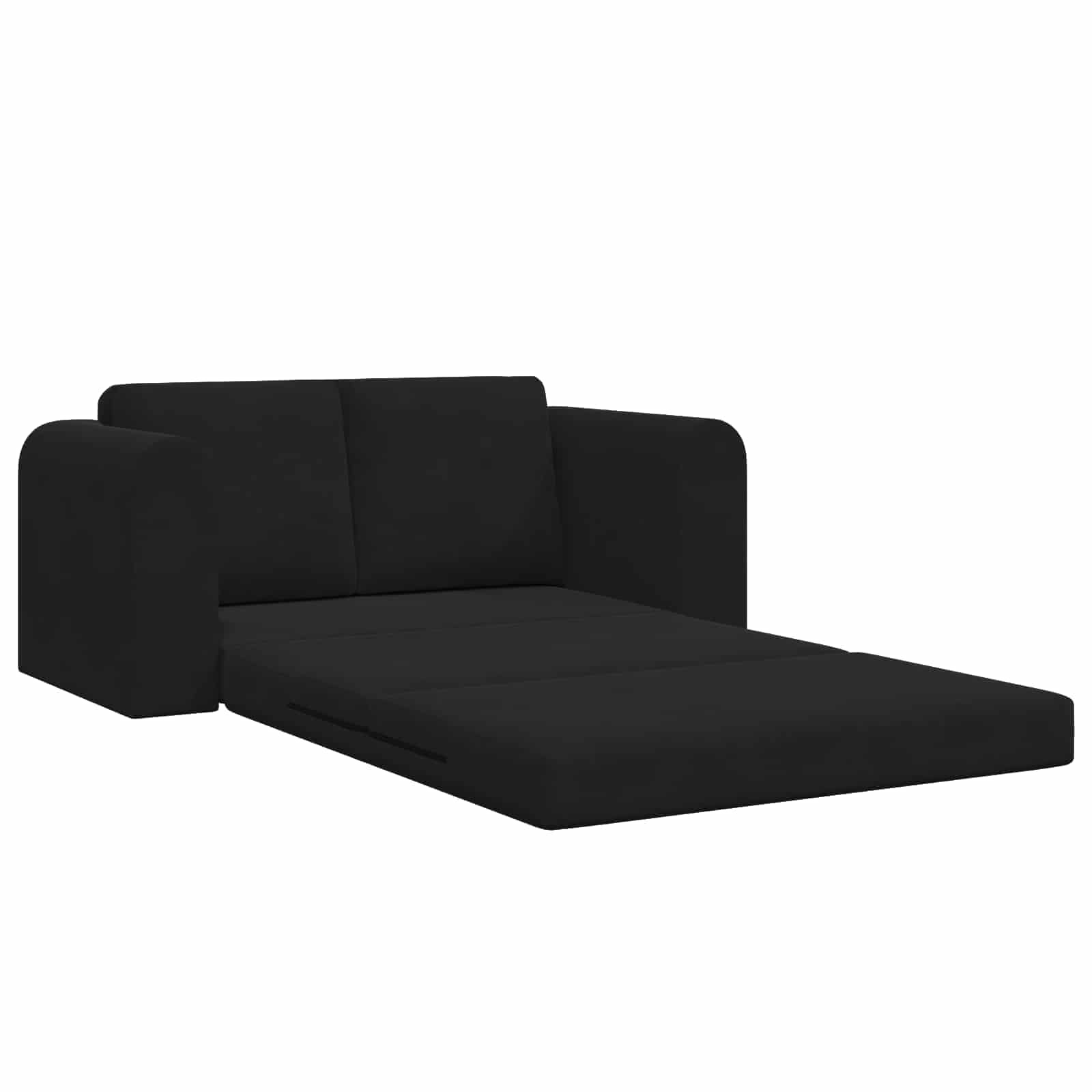 VidaXL Vouwsofa Bed Zwart 148 x 71 x 83 cm Fluweel