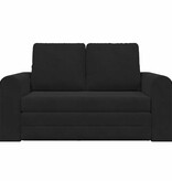 VidaXL Vouwsofa Bed Zwart 148 x 71 x 83 cm Fluweel