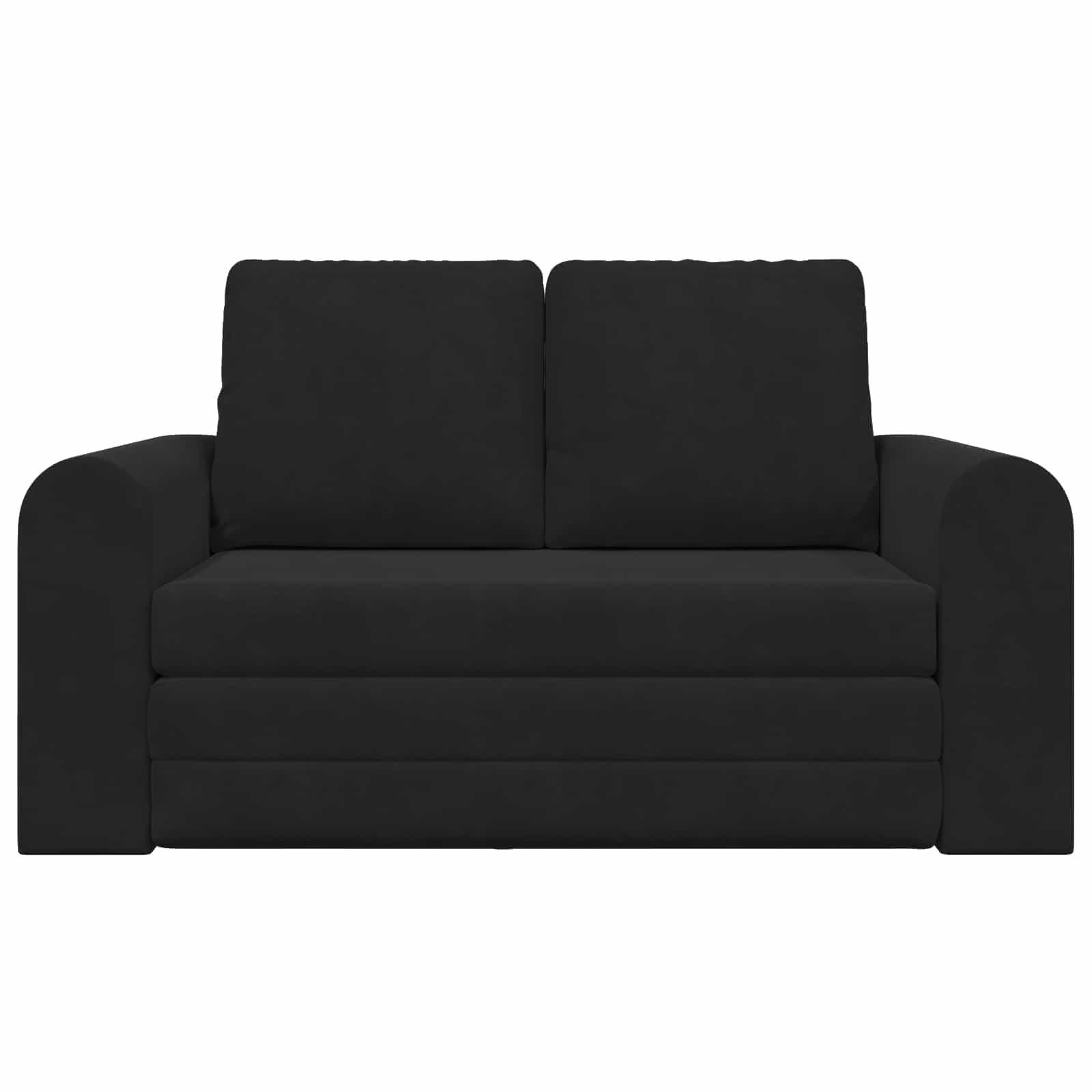 VidaXL Vouwsofa Bed Zwart 148 x 71 x 83 cm Fluweel