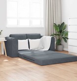 VidaXL Vouwsofa Bed Donkergrijs 148 x 71 x 83 cm Fluweel