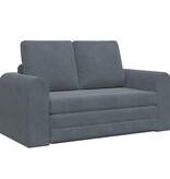 VidaXL Vouwsofa Bed Donkergrijs 148 x 71 x 83 cm Fluweel