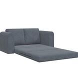 VidaXL Vouwsofa Bed Donkergrijs 148 x 71 x 83 cm Fluweel
