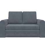 VidaXL Vouwsofa Bed Donkergrijs 148 x 71 x 83 cm Fluweel