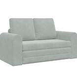 VidaXL Vouwsofa Bed Lichtgrijs 148 x 71 x 83 cm Fluweel
