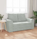 VidaXL Vouwsofa Bed Lichtgrijs 148 x 71 x 83 cm Fluweel