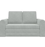 VidaXL Vouwsofa Bed Lichtgrijs 148 x 71 x 83 cm Fluweel