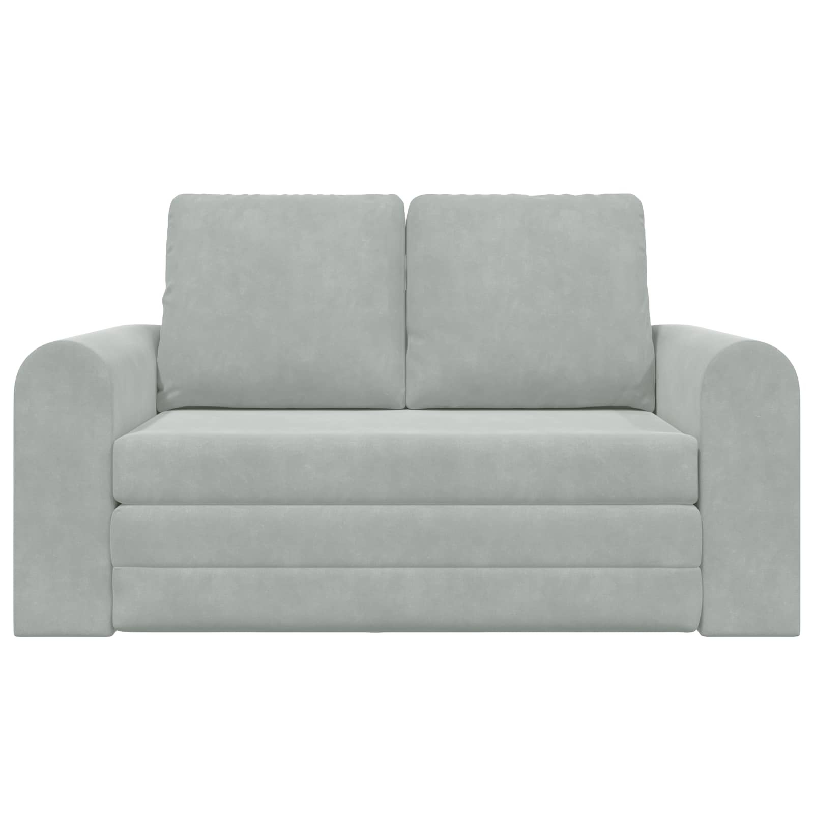 VidaXL Vouwsofa Bed Lichtgrijs 148 x 71 x 83 cm Fluweel