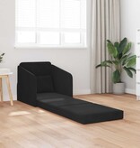 VidaXL Vouwsofa Bed Zwart 65 x 80 x 83 cm Fluweel