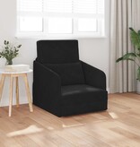 VidaXL Vouwsofa Bed Zwart 65 x 80 x 83 cm Fluweel