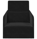 VidaXL Vouwsofa Bed Zwart 65 x 80 x 83 cm Fluweel