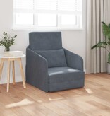 VidaXL Vouwsofa Bed Donkergrijs 65 x 80 x 83 cm Fluweel
