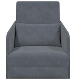 VidaXL Vouwsofa Bed Donkergrijs 65 x 80 x 83 cm Fluweel