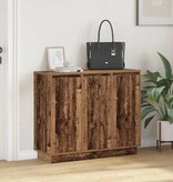 VidaXL LED Sideboard met plank Oudhout 90 x 32 x 75 cm Bewerkt hout