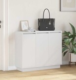 VidaXL LED Sideboard met plank Wit 90 x 32 x 75 cm Bewerkt hout