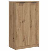 VidaXL Schoenenkast 59x35x100,5 cm bewerkt hout artisanaal eikenkleur