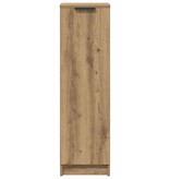 VidaXL Schoenenkast 29,5x35x100,5 cm bewerkt hout artisanaal eiken