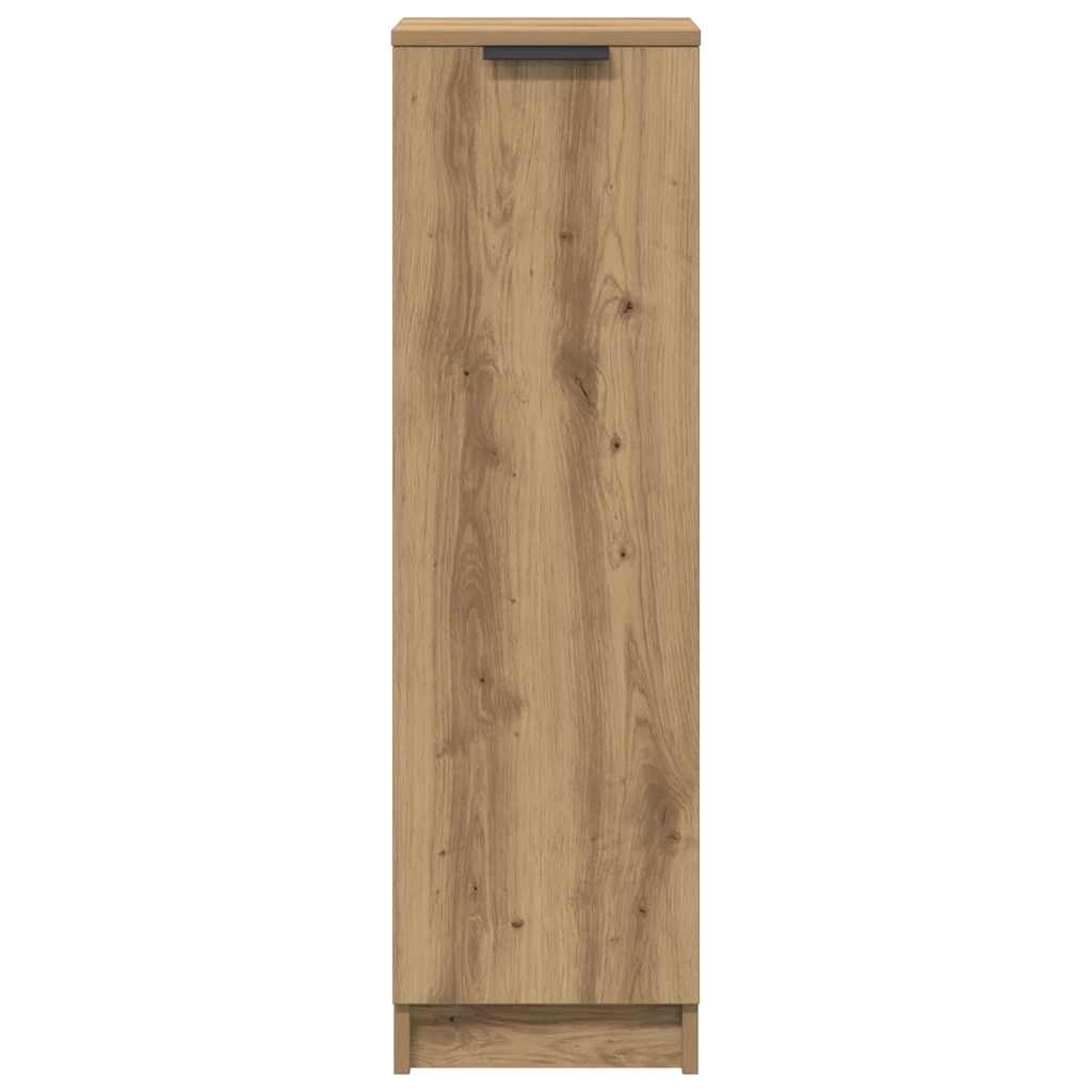 VidaXL Schoenenkast 29,5x35x100,5 cm bewerkt hout artisanaal eiken