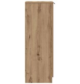 VidaXL Schoenenkast 29,5x35x100,5 cm bewerkt hout artisanaal eiken
