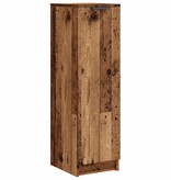 VidaXL Schoenenkast 29,5x35x100,5 cm bewerkt hout oud houtkleurig