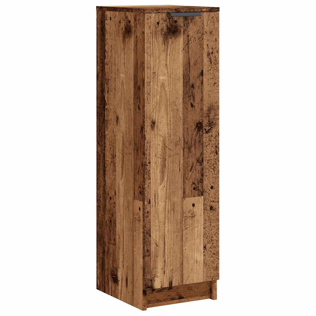 VidaXL Schoenenkast 29,5x35x100,5 cm bewerkt hout oud houtkleurig