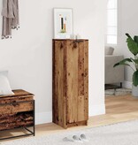 VidaXL Schoenenkast 29,5x35x100,5 cm bewerkt hout oud houtkleurig