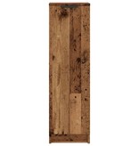 VidaXL Schoenenkast 29,5x35x100,5 cm bewerkt hout oud houtkleurig