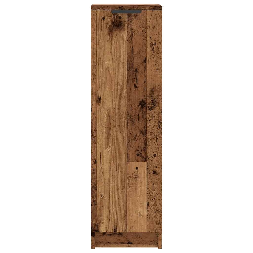 VidaXL Schoenenkast 29,5x35x100,5 cm bewerkt hout oud houtkleurig