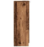 VidaXL Schoenenkast 29,5x35x100,5 cm bewerkt hout oud houtkleurig