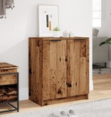 VidaXL Schoenenkast 59x35x70 cm bewerkt hout oud houtkleurig