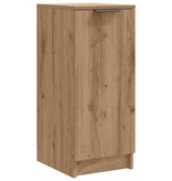 VidaXL Schoenenkast 29,5x35x70 cm bewerkt hout artisanaal eikenkleur
