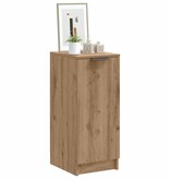 VidaXL Schoenenkast 29,5x35x70 cm bewerkt hout artisanaal eikenkleur