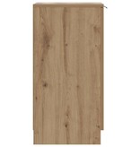 VidaXL Schoenenkast 29,5x35x70 cm bewerkt hout artisanaal eikenkleur
