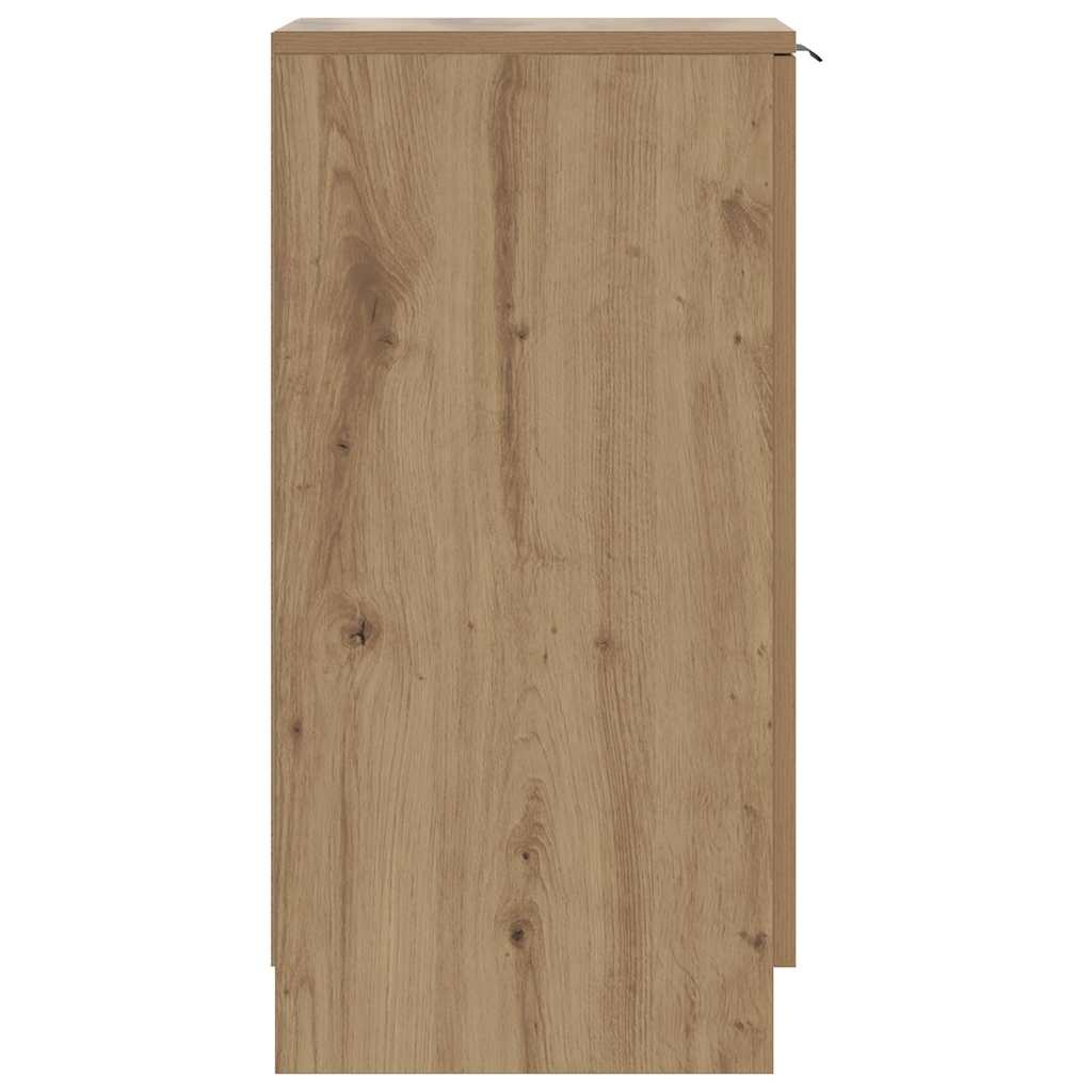 VidaXL Schoenenkast 29,5x35x70 cm bewerkt hout artisanaal eikenkleur