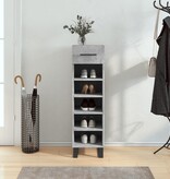 VidaXL Schoenenkast 30x35x105 cm bewerkt hout betongrijs