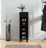 VidaXL Schoenenkast 30x35x105 cm bewerkt hout zwart