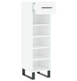VidaXL Schoenenkast 30x35x105 cm bewerkt hout wit