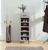 VidaXL Schoenenkast 30x35x105 cm bewerkt hout grijs sonoma eikenkleur
