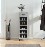 VidaXL Schoenenkast 30x35x105 cm bewerkt hout betongrijs