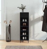 VidaXL Schoenenkast 30x35x105 cm bewerkt hout zwart