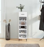 VidaXL Schoenenkast 30x35x105 cm bewerkt hout wit