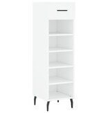 VidaXL Schoenenkast 30x35x105 cm bewerkt hout wit