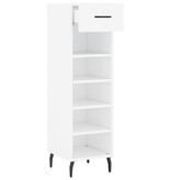 VidaXL Schoenenkast 30x35x105 cm bewerkt hout wit