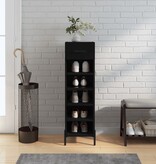 VidaXL Schoenenkast 30x35x105 cm bewerkt hout zwart