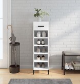 VidaXL Schoenenkast 30x35x105 cm bewerkt hout wit