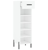 VidaXL Schoenenkast 30x35x105 cm bewerkt hout wit