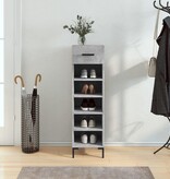VidaXL Schoenenkast 30x35x105 cm bewerkt hout betongrijs