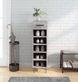 VidaXL Schoenenkast 30x35x105 cm bewerkt hout grijs sonoma eikenkleur