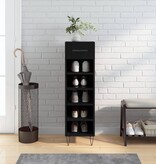VidaXL Schoenenkast 30x35x105 cm bewerkt hout zwart