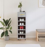 VidaXL Schoenenkast 30x35x105 cm bewerkt hout betongrijs